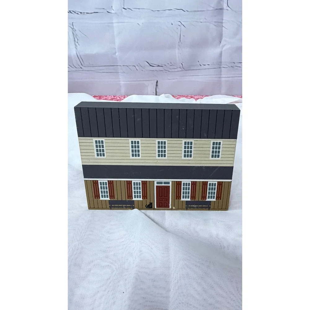 The Cats Meow Village The Hickory Stick Westminster MD Wooden Shelf Sitter 1993